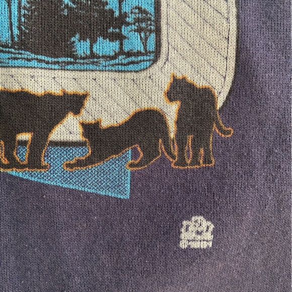 Vintage 90s Cougar Mountian Lion Crewneck Sweatshirt Jerzees Made In USA XXL - Picture 13 of 14